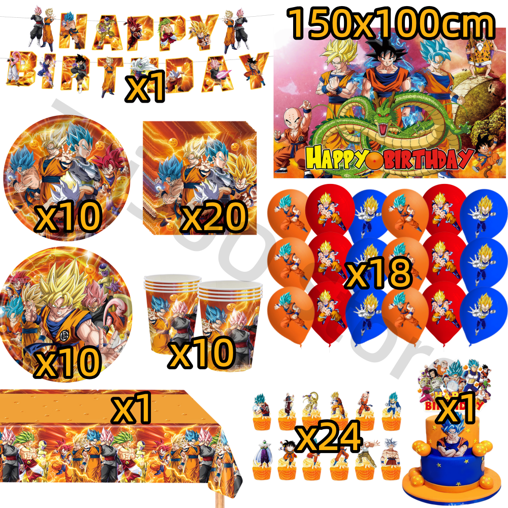 Kids Toys Kitchen Set - Anime Dragon Ball Themed Birthday Party