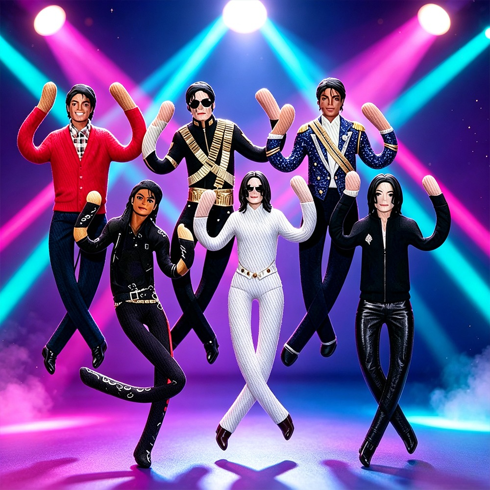 Soft Plush Doll - Style Michael Jackson Cosplay Prop Doll