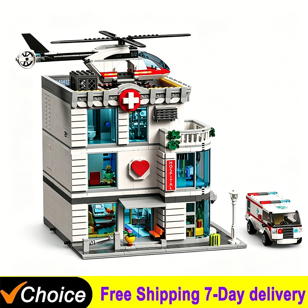 Kids Toys Helicopter - IN STOCK 2876Pcs City Steet The