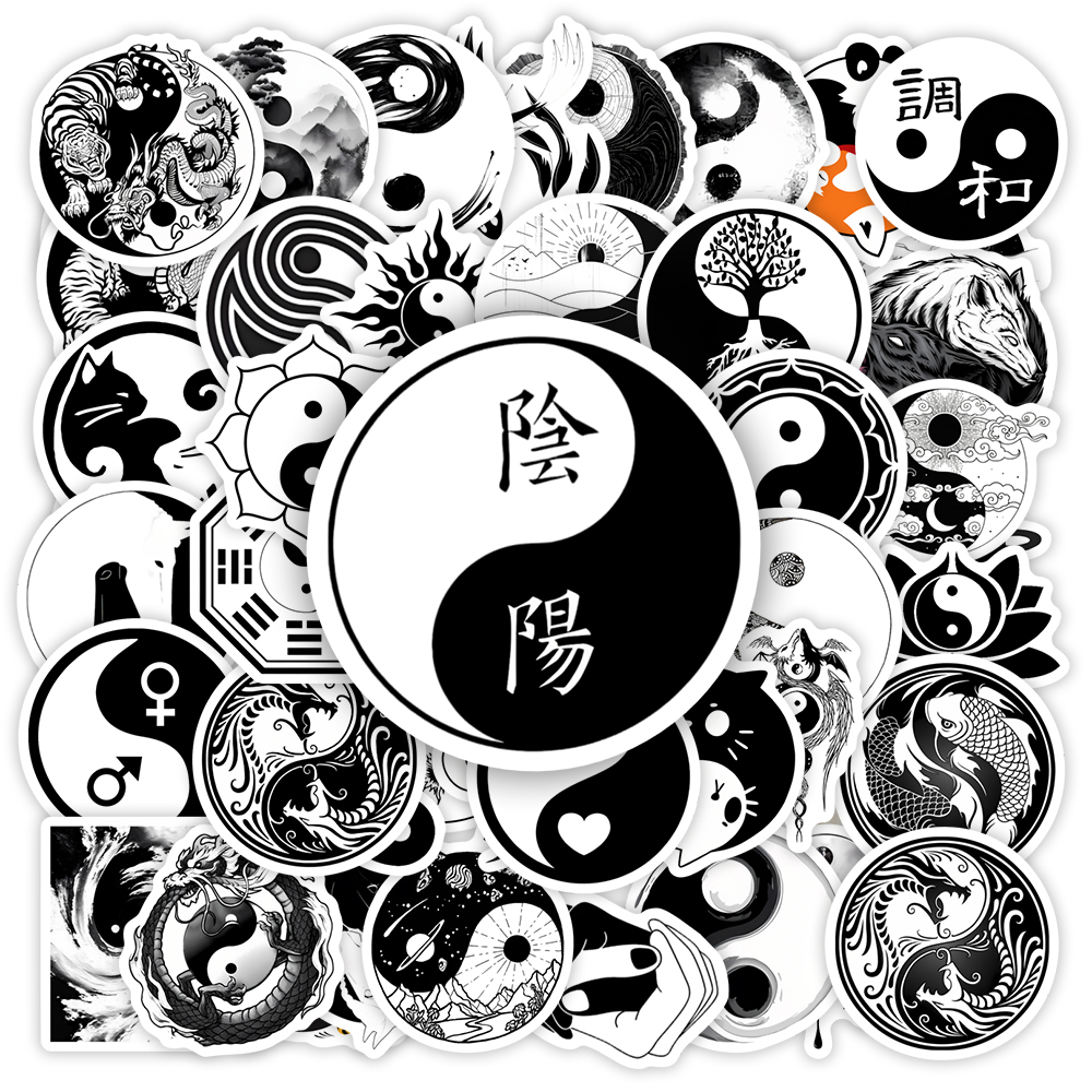 Chinese Yin Yang Stickers Bala - Kids Yoga Toys recension och pris