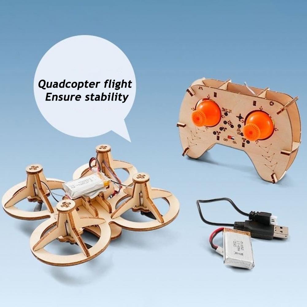 Rc Drone Toy Wooden Drone Puzz - Kids Toys Helicopter recension och pris