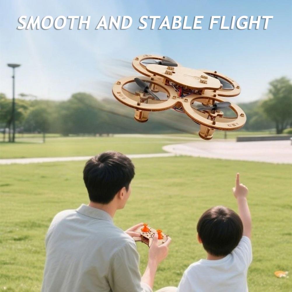 Rc Drone Toy Wooden Drone Puzz - Kids Toys Helicopter recension och pris