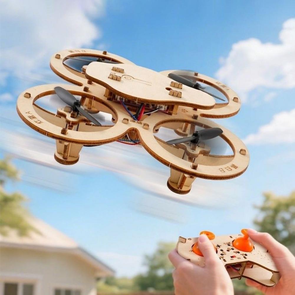 Rc Drone Toy Wooden Drone Puzz - Kids Toys Helicopter recension och pris