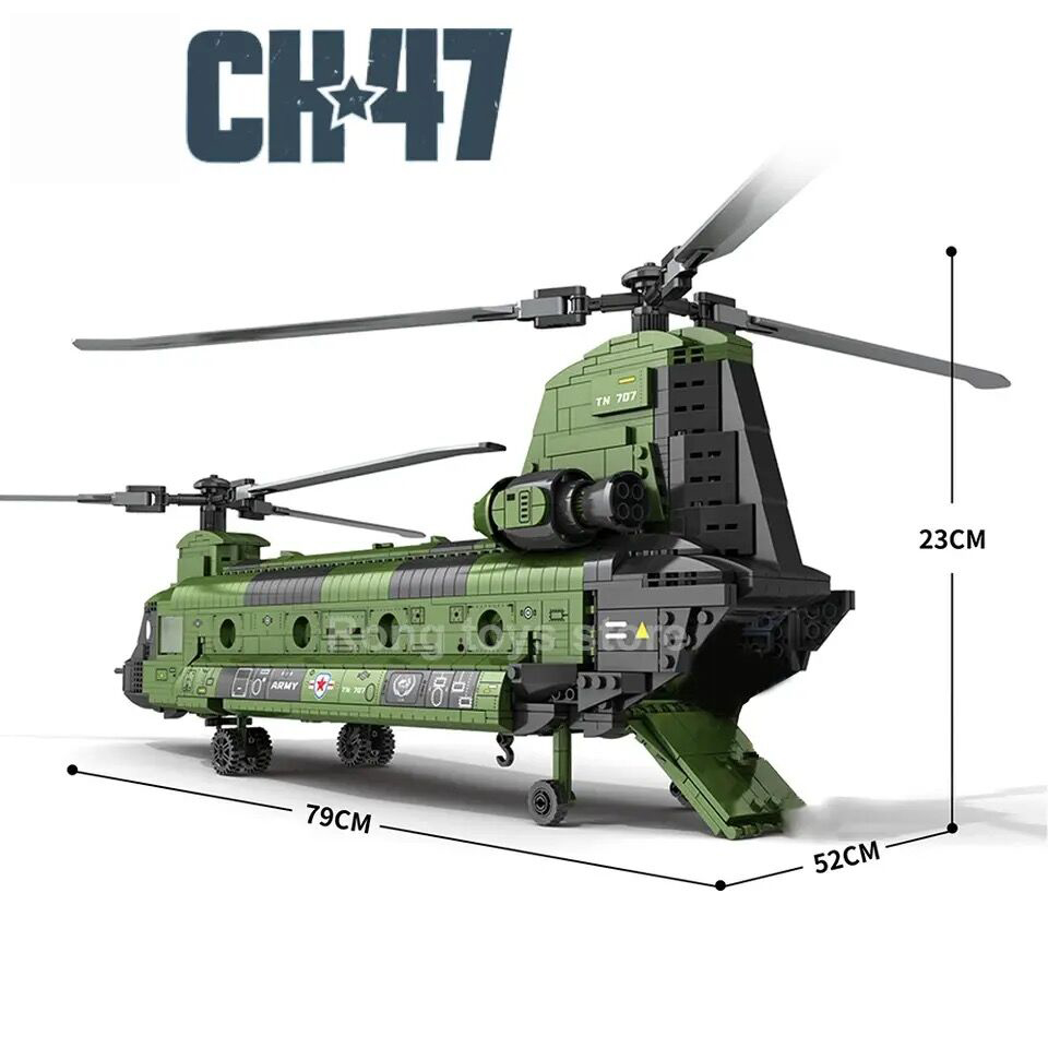 1622PCS CH-47 Chinook Transpor - Kids Toys Helicopter recension och pris