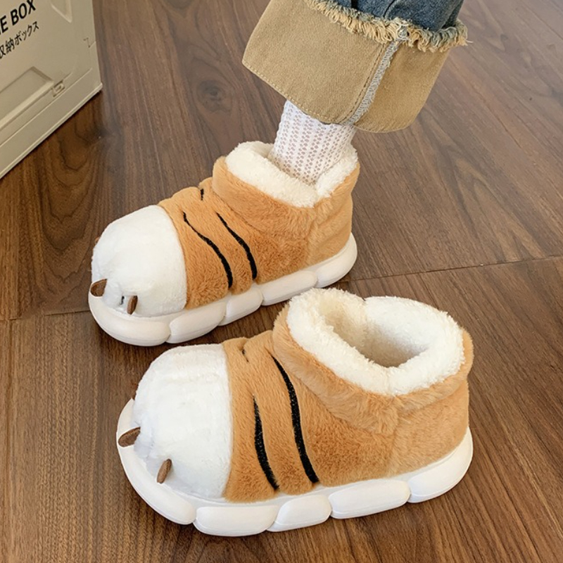 Cute Cartoon Fluffy Slippers F - Soft Plush Doll recension och pris