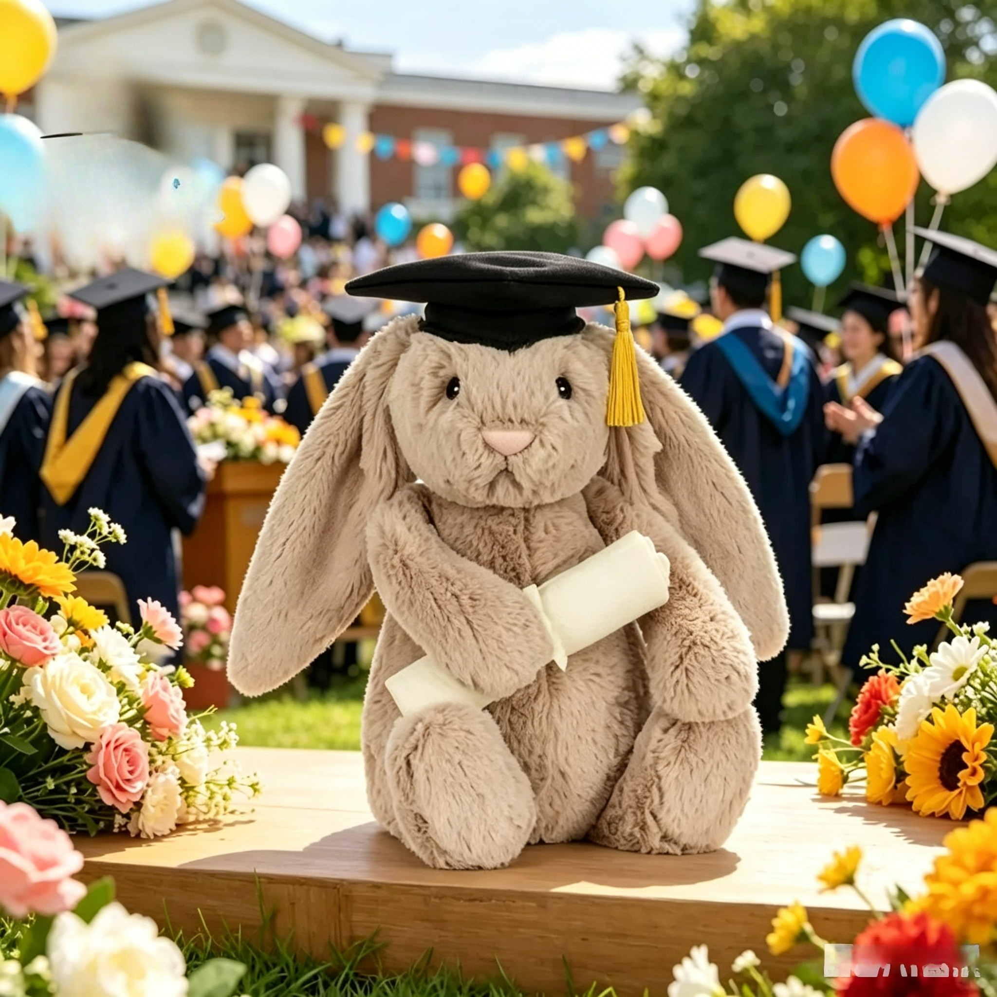 Shy Bunny Graduation Outfit Gr - Soft Plush Doll recension och pris