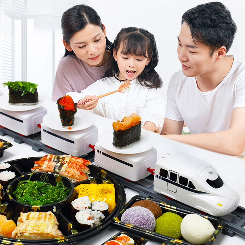 Electric Sushi Train Set Rotat - Kids Toys Kitchen Set recension och pris
