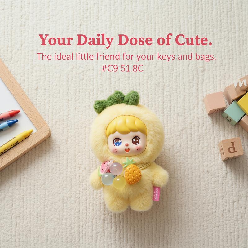 Cute Fruit Plush Doll Keychain - Soft Plush Doll recension och pris