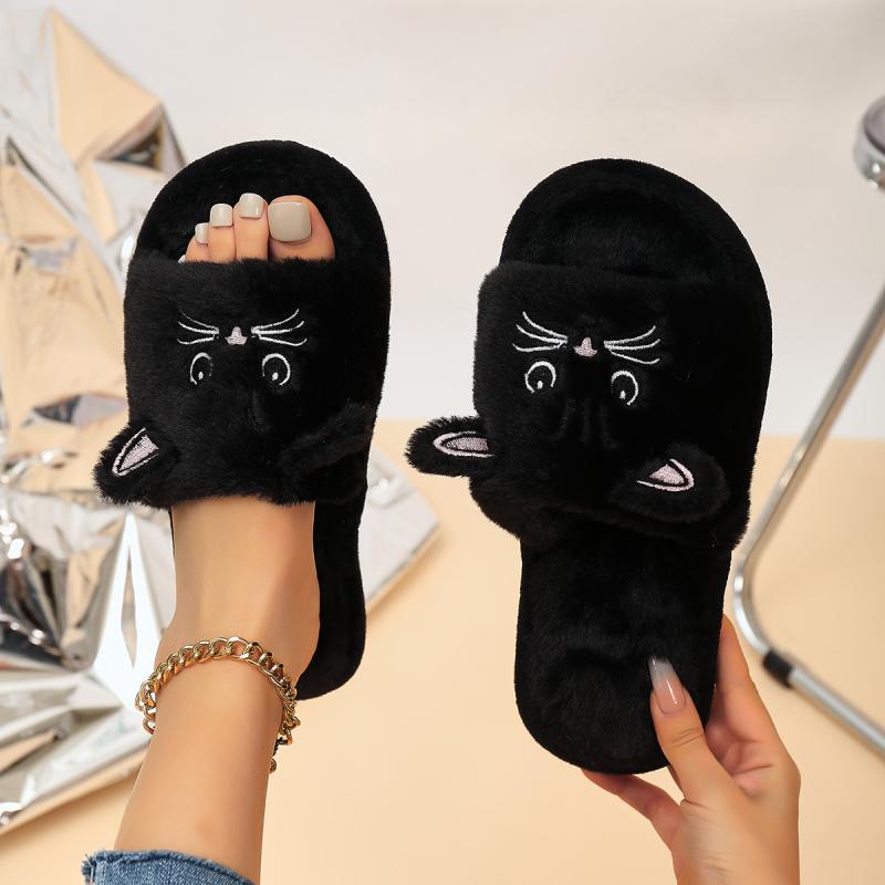 Casual Fluffy Women's Slippers - Soft Plush Doll recension och pris
