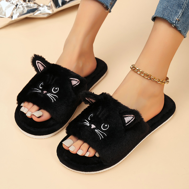 Casual Fluffy Women's Slippers - Soft Plush Doll recension och pris
