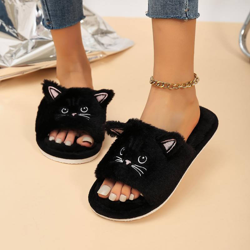 Casual Fluffy Women's Slippers - Soft Plush Doll recension och pris