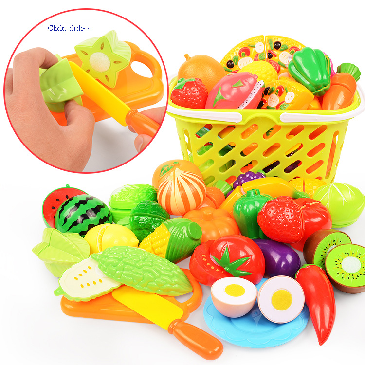 Cutting Play Food Set For Kids - Kids Toys Kitchen Set recension och pris