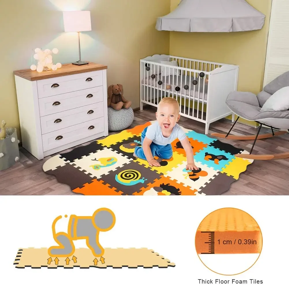 Animal Pattern Baby Play Mat P - Kids Yoga Toys recension och pris