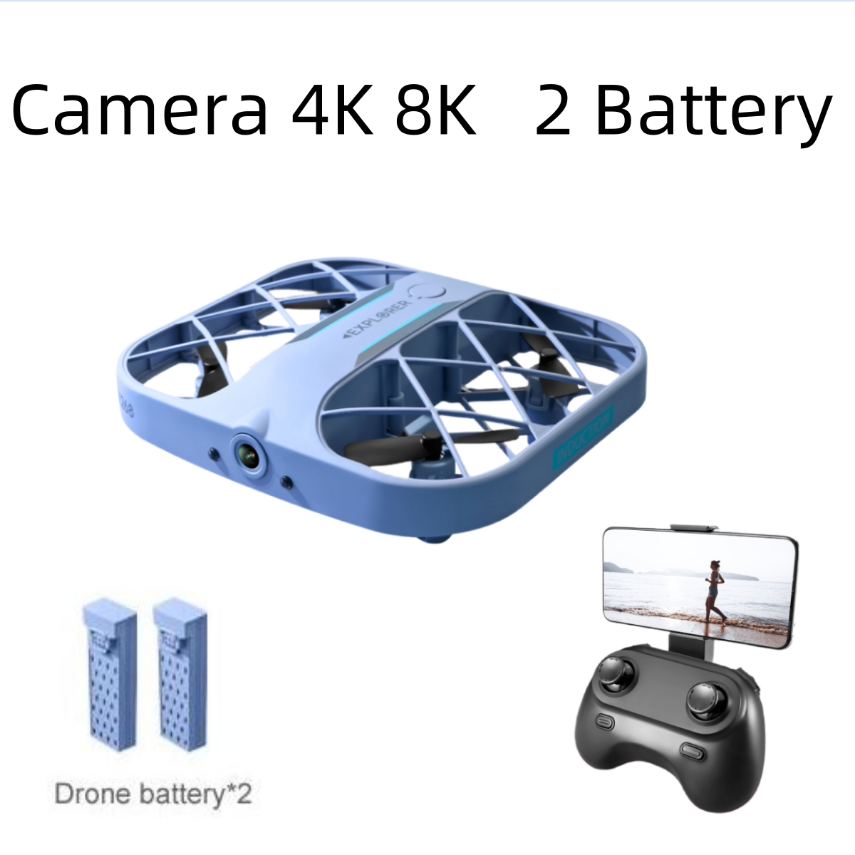 JJRC H107 FPV RC Drone with 2  - Kids Toys Helicopter recension och pris