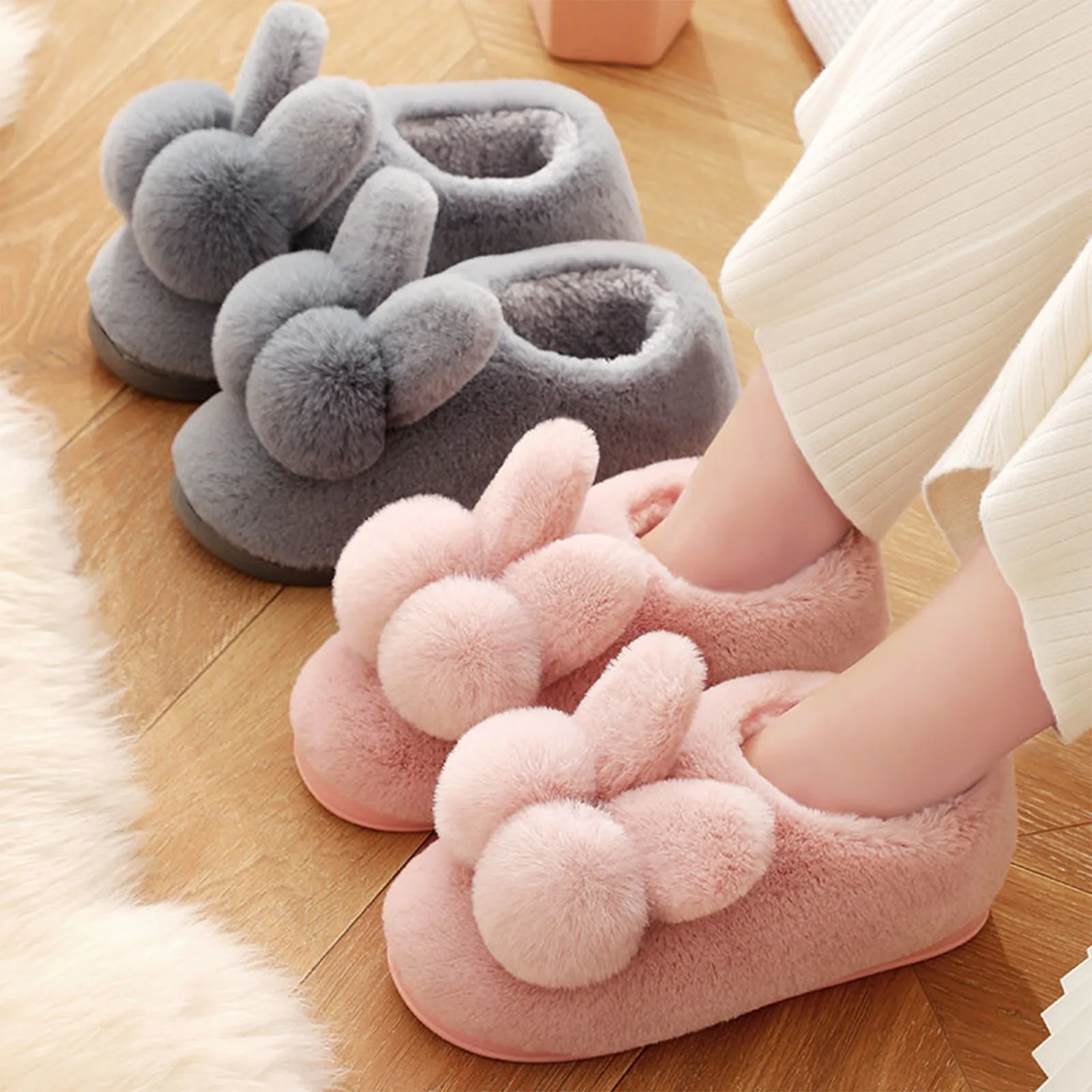 Winter Warm Cotton Slippers fo - Soft Plush Doll recension och pris